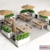 1382197 - Garden Coffee Shop - Fastfood - 3D Models - 040 3D Max