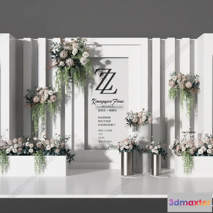 1382304 - Wedding Studio - 3D Interior Scene - 3D Models - 045 3D Max