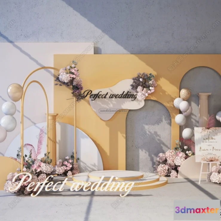 1382432 - Wedding Studio - 3D Interior Scene - 3D Models - 047 3D Max