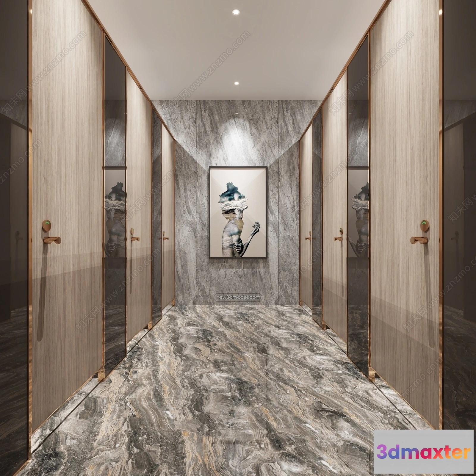 1382683 - Public Toilet - WC - 3D Interior Scene - 3D Models - 067 3D Max