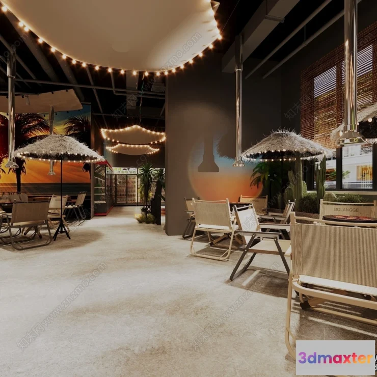 1382699 - Garden Coffee Shop - Fastfood - 3D Models - 048 3D Max