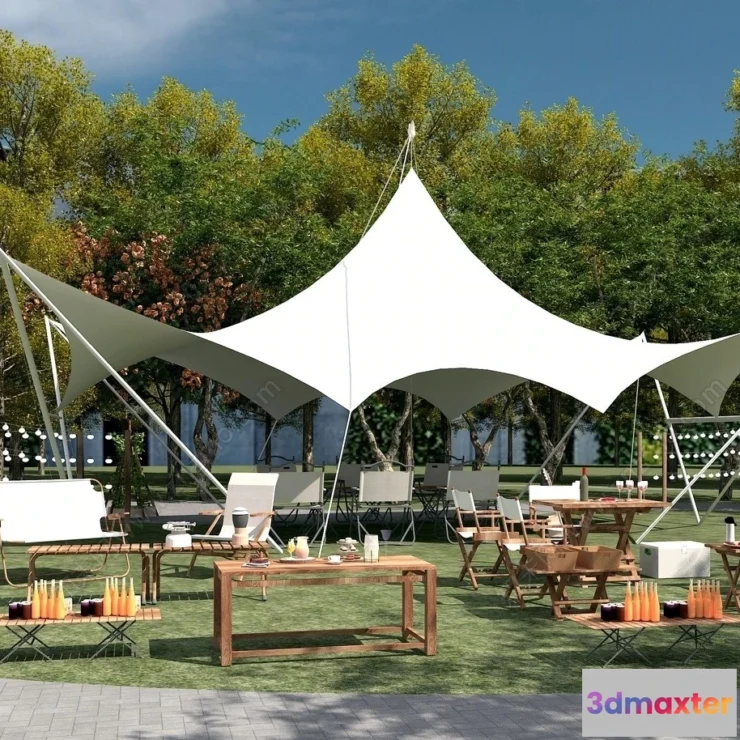 1382829 - Garden Coffee Shop - Fastfood - 3D Models - 050 3D Max