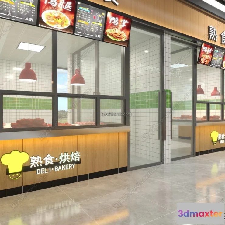 1382849 - Super Market And Shop - 3D Interior Scene - 3D Models - 049 3D Max
