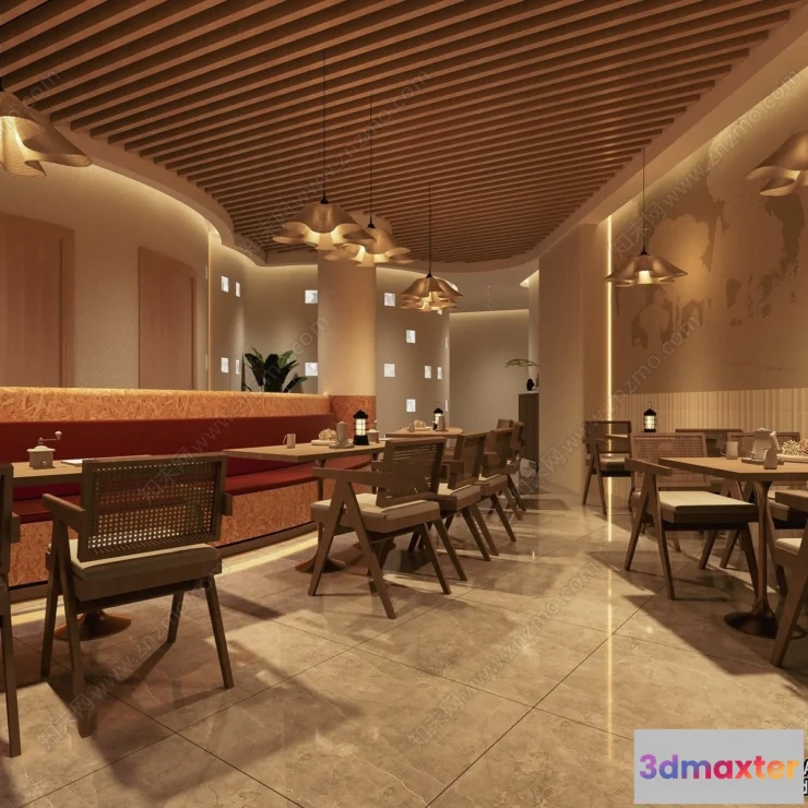 1383301 - Garden Coffee Shop - Fastfood - 3D Models - 057 3D Max