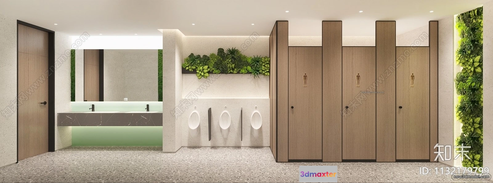 1383315 - Public Toilet - WC - 3D Interior Scene - 3D Models - 076 3D Max