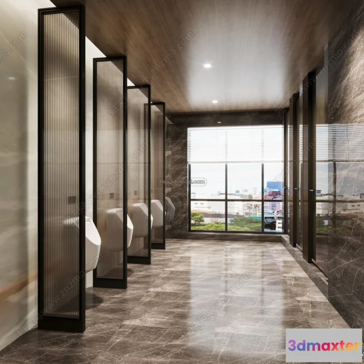 1383446 - Public Toilet - WC - 3D Interior Scene - 3D Models - 078 3D Max