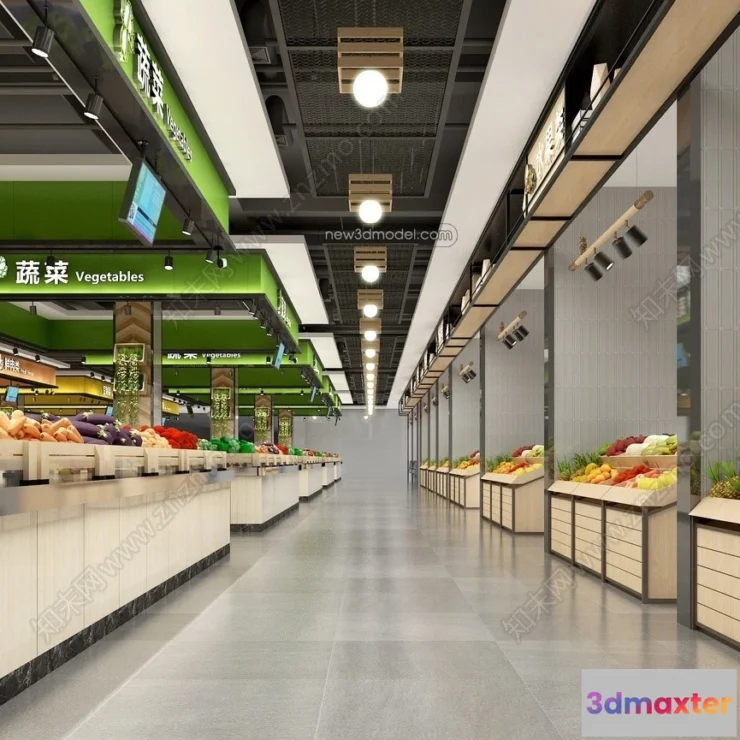 1383591 - Super Market And Shop - 3D Interior Scene - 3D Models - 060 3D Max