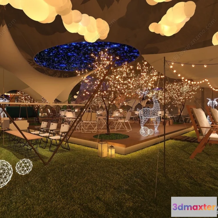 1383725 - Garden Coffee Shop - Fastfood - 3D Models - 064 3D Max