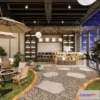 1384005 - Garden Coffee Shop - Fastfood - 3D Models - 068 3D Max