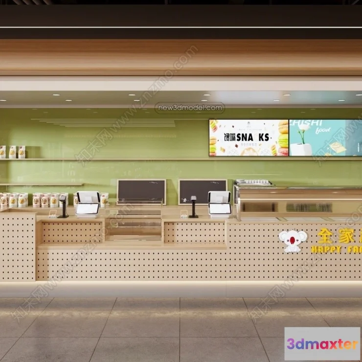 1384191 - Super Market And Shop - 3D Interior Scene - 3D Models - 069 3D Max