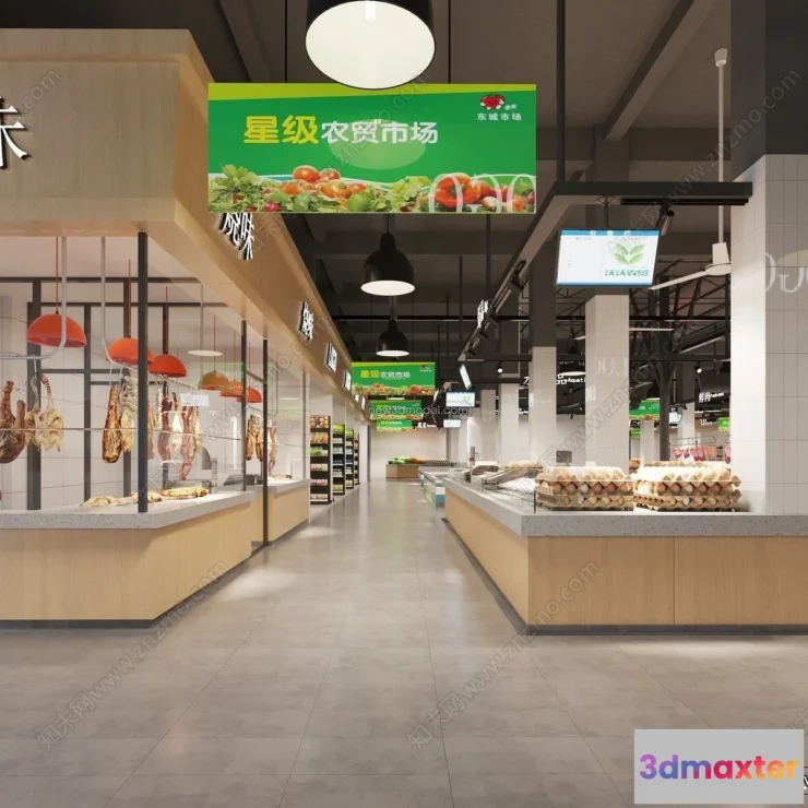 1384259 - Super Market And Shop - 3D Interior Scene - 3D Models - 070 3D Max