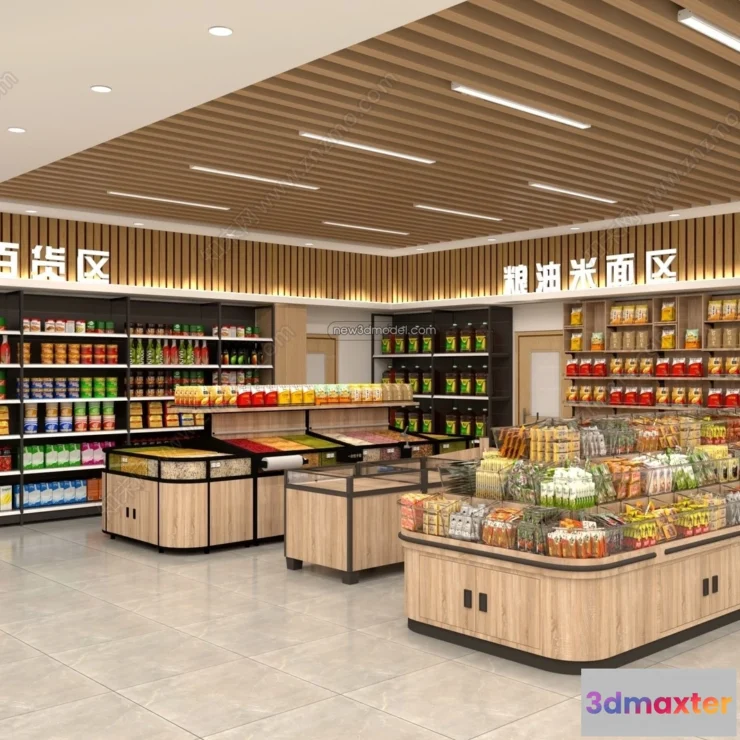 1384670 - Super Market And Shop - 3D Interior Scene - 3D Models - 076 3D Max