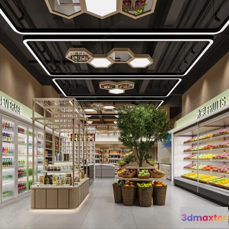 1384861 - Super Market And Shop - 3D Interior Scene - 3D Models - 079 3D Max