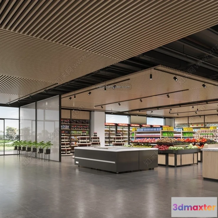 1385254 - Super Market And Shop - 3D Interior Scene - 3D Models - 085 3D Max