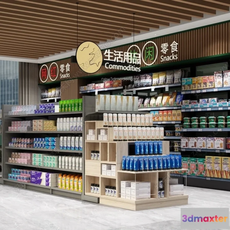 1385517 - Super Market And Shop - 3D Interior Scene - 3D Models - 089 3D Max