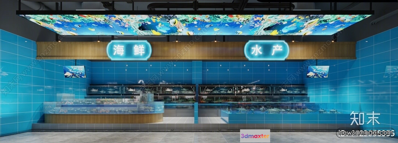 1385586 - Super Market And Shop - 3D Interior Scene - 3D Models - 090 3D Max