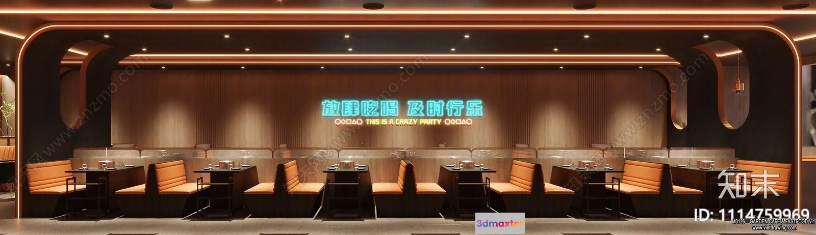 1385720 - Garden Coffee Shop - Fastfood - 3D Models - 094 3D Max