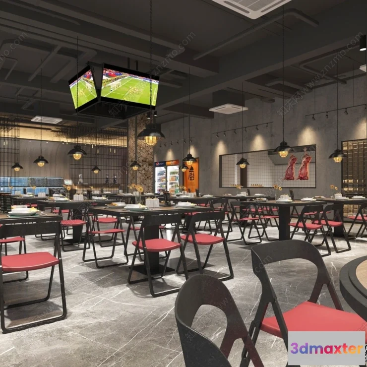 1385987 - Garden Coffee Shop - Fastfood - 3D Models - 098 3D Max