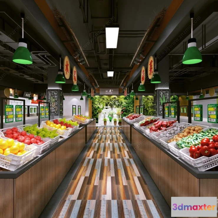 1386079 - Super Market And Shop - 3D Interior Scene - 3D Models - 097 3D Max