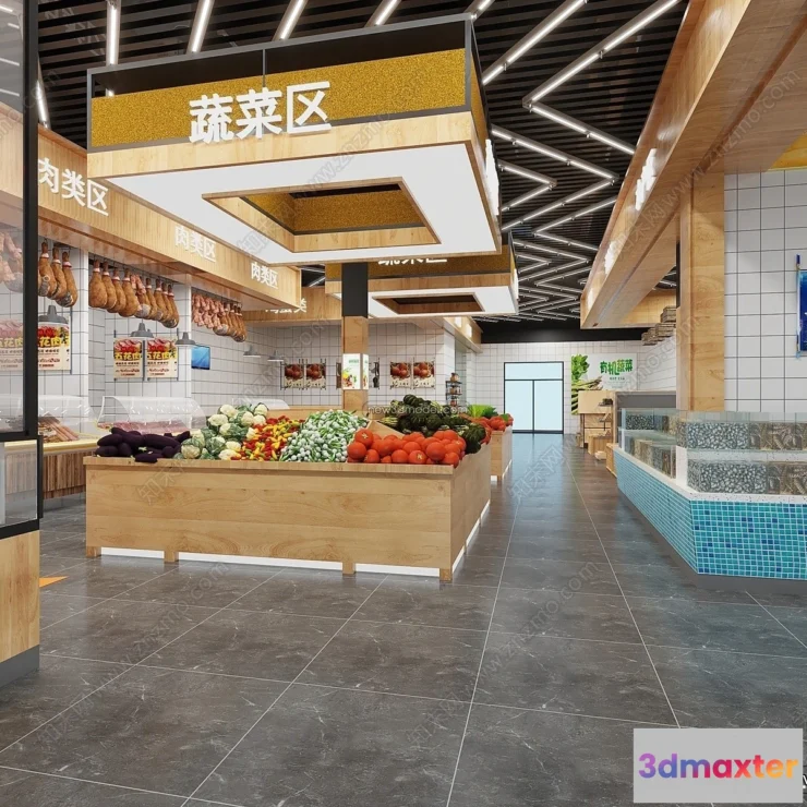 1386461 - Super Market And Shop - 3D Interior Scene - 3D Models - 103 3D Max