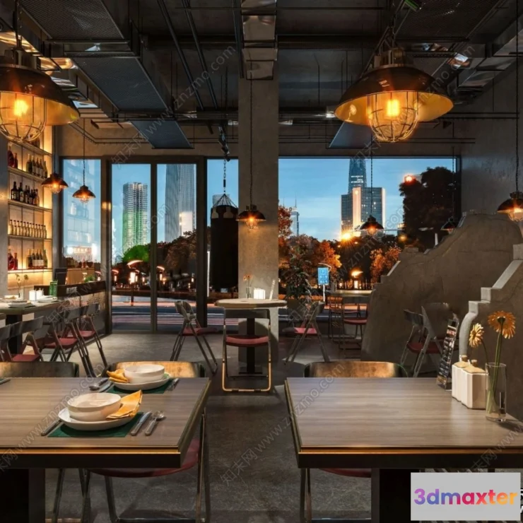 1386591 - Garden Coffee Shop - Fastfood - 3D Models - 107 3D Max