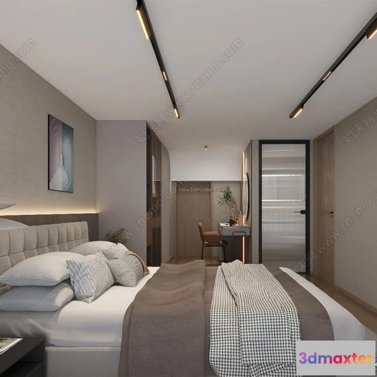 1386621 - Mezzanine Floor - 3D Interior Scene - 3D Models - Modern Style - 002 3D Max