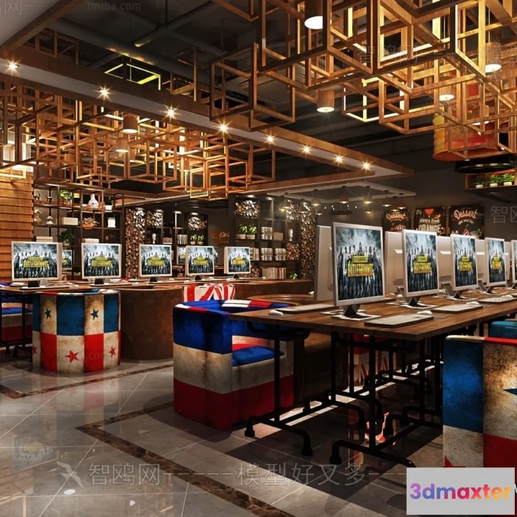 1386654 - Garden Coffee Shop - Fastfood - 3D Models - 108 3D Max