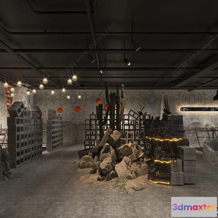 1386720 - Garden Coffee Shop - Fastfood - 3D Models - 109 3D Max