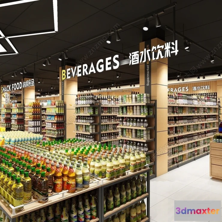 1386859 - Super Market And Shop - 3D Interior Scene - 3D Models - 109 3D Max