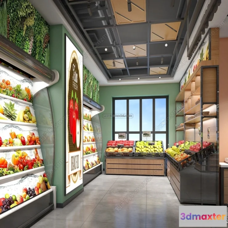 1387049 - Super Market And Shop - 3D Interior Scene - 3D Models - 112 3D Max