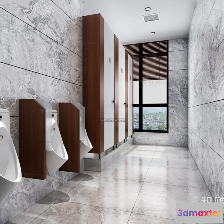 1387056 - Public Toilet - WC - 3D Interior Scene - 3D Models - 134 3D Max