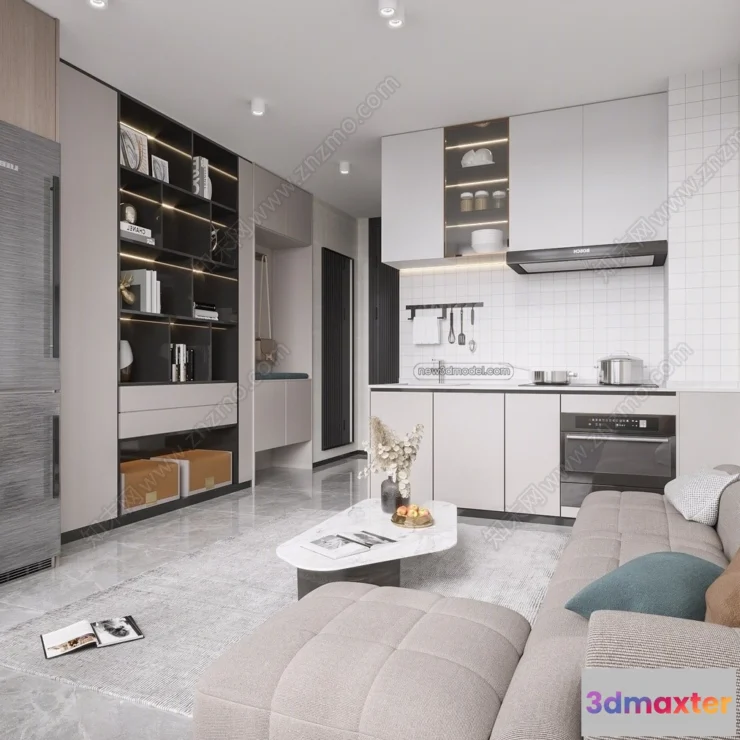 1387533 - Mezzanine Floor - 3D Interior Scene - 3D Models - Modern Style - 016 3D Max