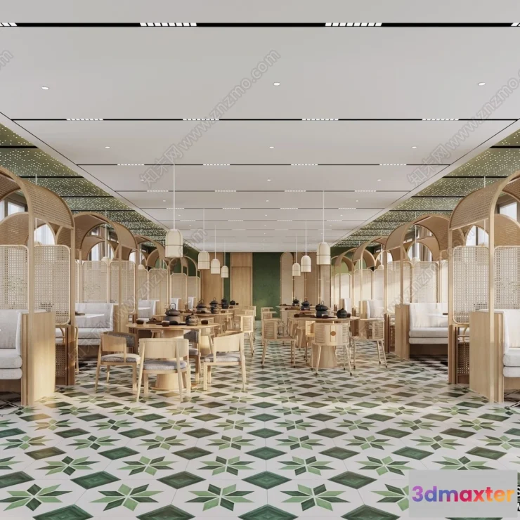 1387875 - Restaurant - Fastfood - 3D Interior Scenes - 016 3D Max