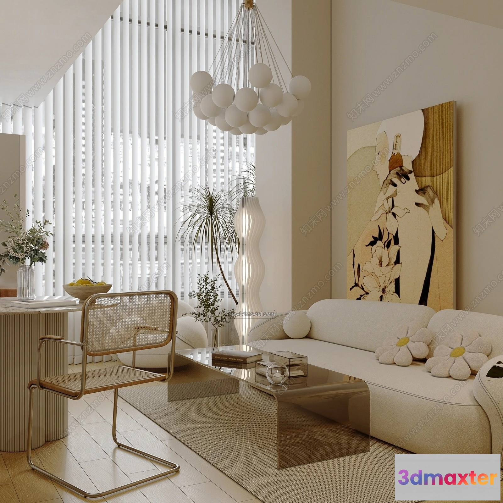 1387910 - Mezzanine Floor - 3D Interior Scene - 3D Models - Modern Style - 022 3D Max