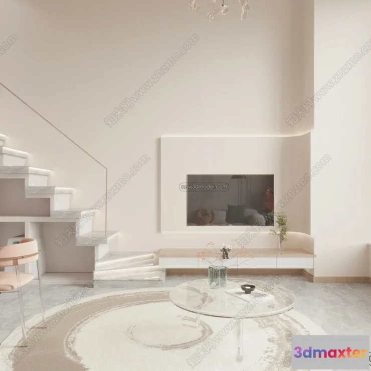 1388107 - Mezzanine Floor - 3D Interior Scene - 3D Models - Modern Style - 025 3D Max