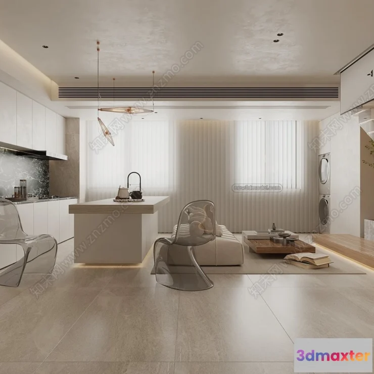 1388476 - Mezzanine Floor - 3D Interior Scene - 3D Models - Modern Style - 031 3D Max