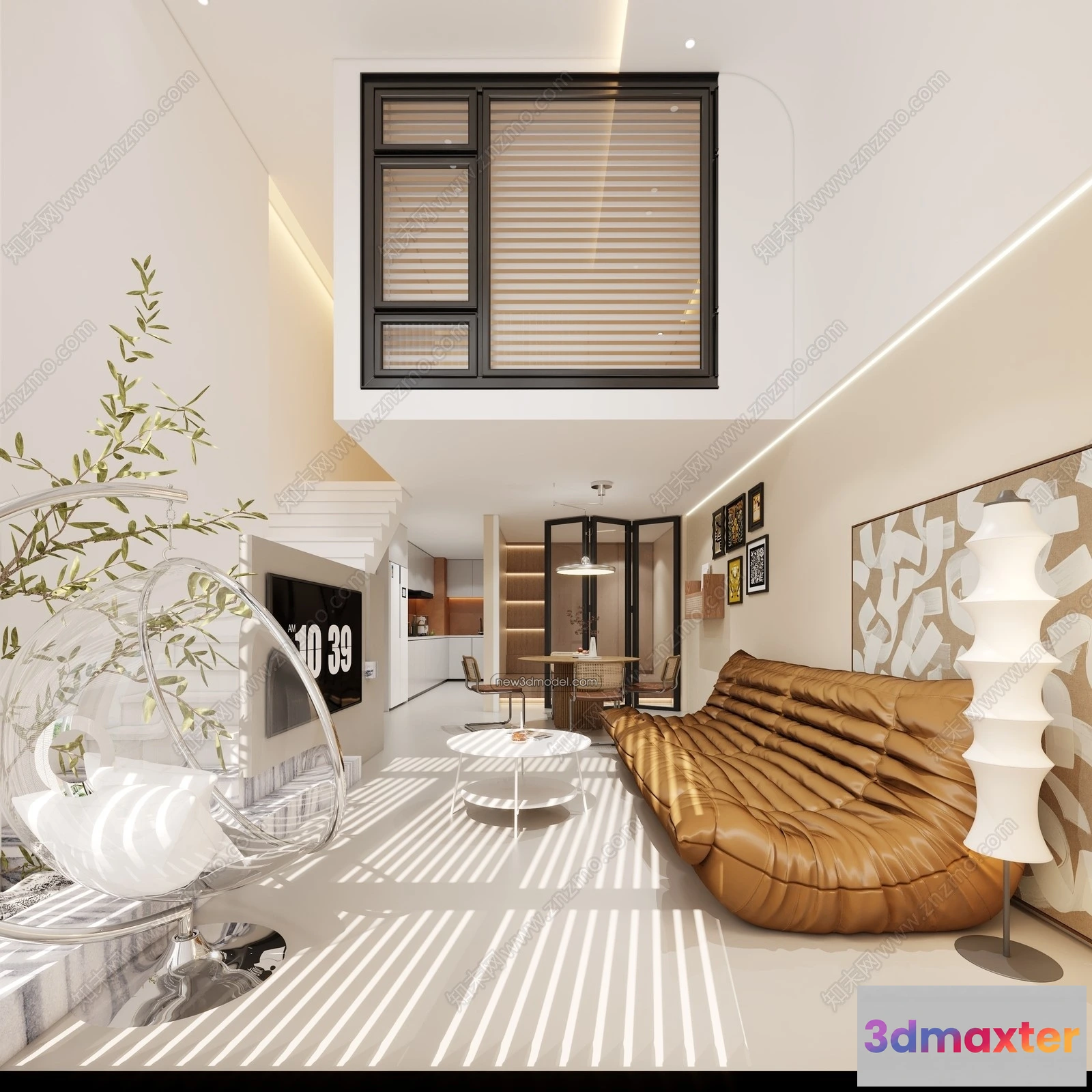 1388608 - Mezzanine Floor - 3D Interior Scene - 3D Models - Modern Style - 033 3D Max