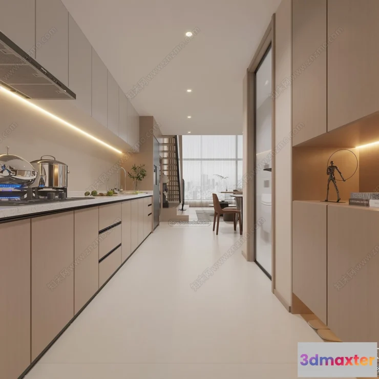 1388921 - Mezzanine Floor - 3D Interior Scene - 3D Models - Modern Style - 038 3D Max