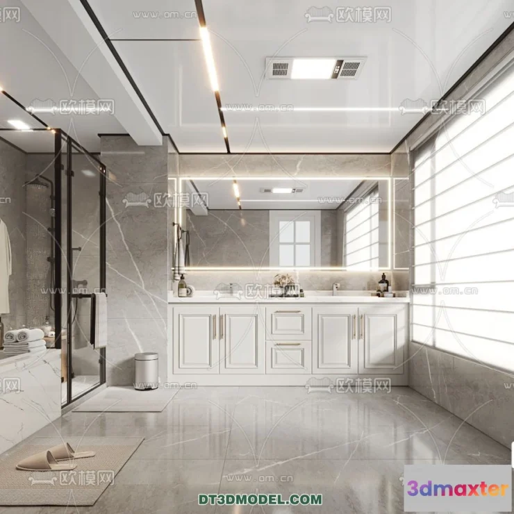 1389310 - Toilet - WC - France Style - Interior 3D Scene - 013 3D Max