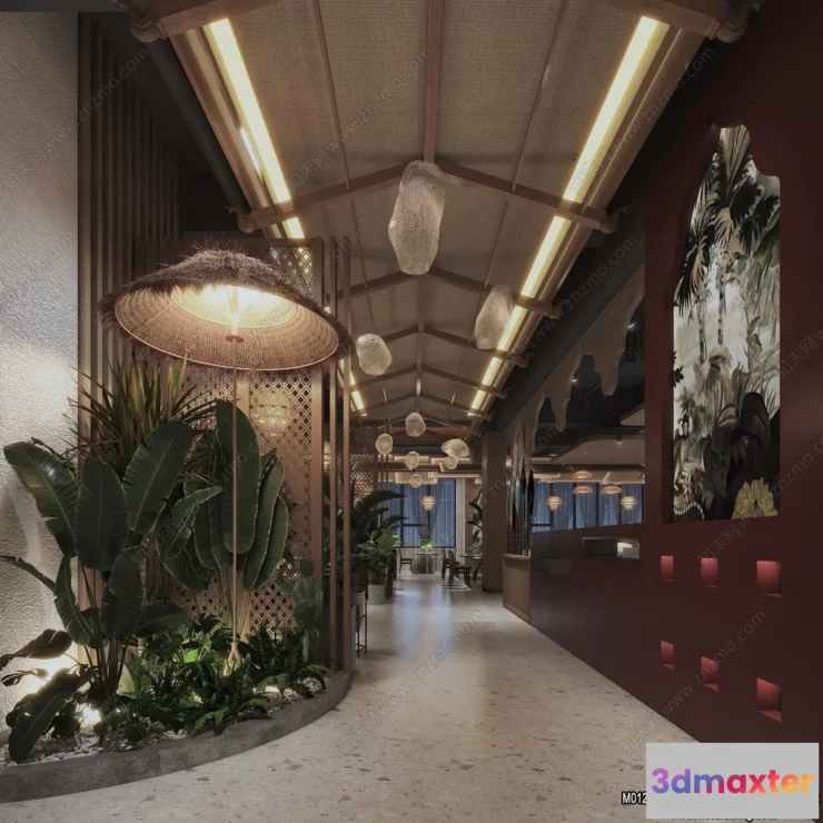 1389594 - Restaurant - Fastfood - 3D Interior Scenes - 042 3D Max