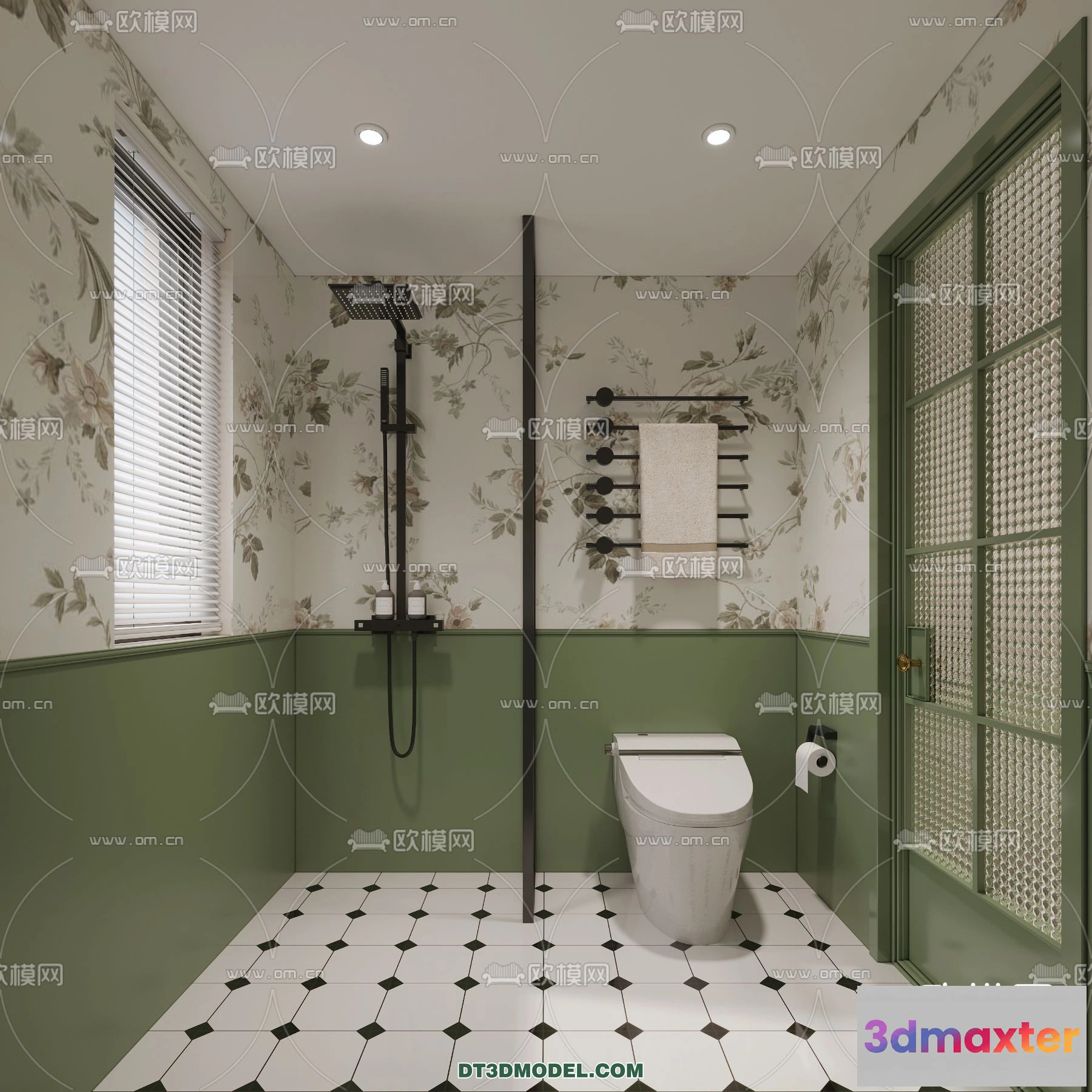 1389792 - Toilet - WC - France Style - Interior 3D Scene - 020 3D Max