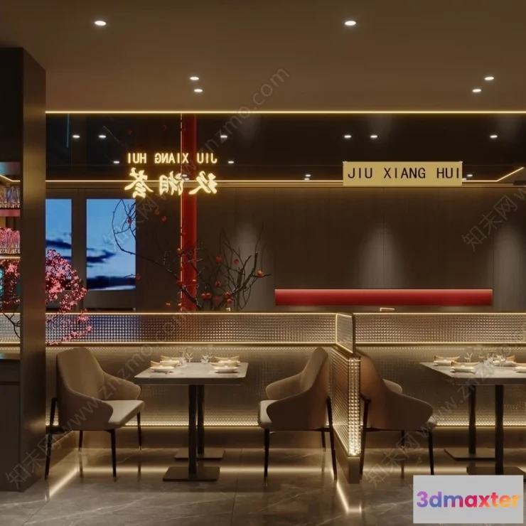1390928 - Restaurant - Fastfood - 3D Interior Scenes - 062 3D Max