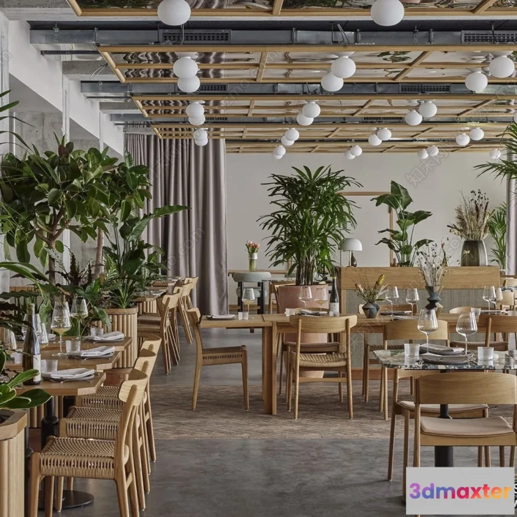 1391072 - Restaurant - Fastfood - 3D Interior Scenes - 064 3D Max