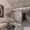 1391289 - Mezzanine Floor - 3D Interior Scene - 3D Models - Modern Style - 075 3D Max