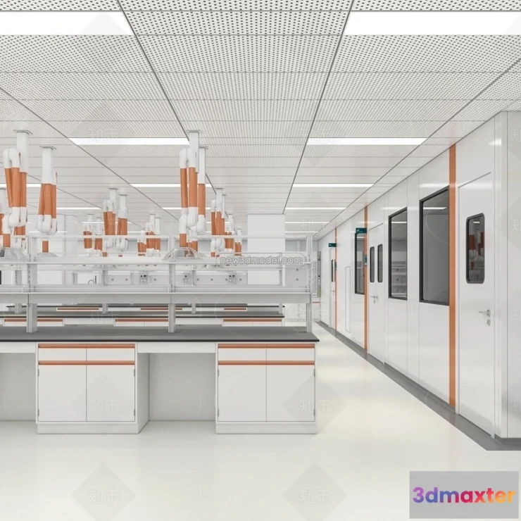 1580630 - Interior 3D Model of Laboratory - 3D Scene - 002 3D Max