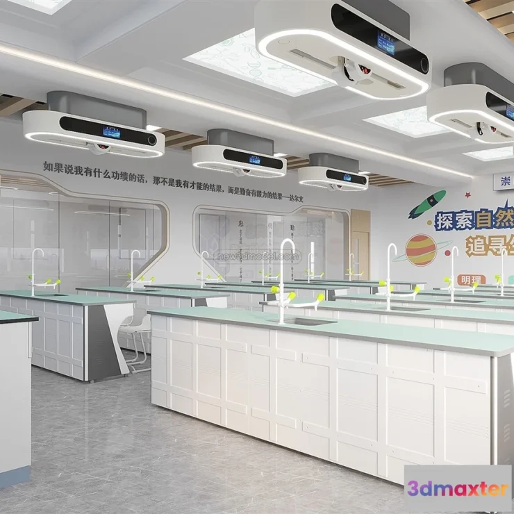 1580636 - Interior 3D Model of Laboratory - 3D Scene - 005 3D Max