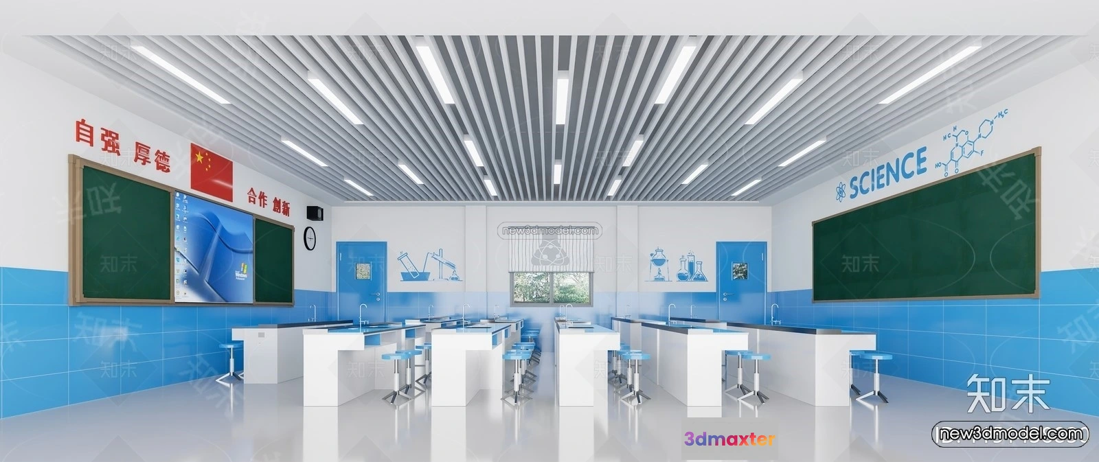 1580642 - Interior 3D Model of Laboratory - 3D Scene - 008 3D Max