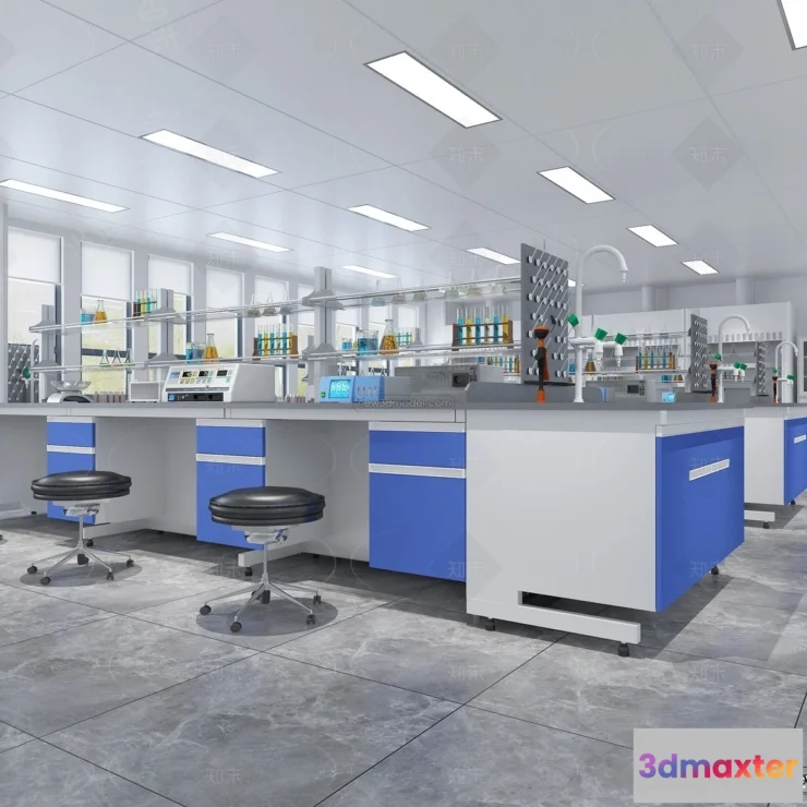 1580652 - Interior 3D Model of Laboratory - 3D Scene - 013 3D Max