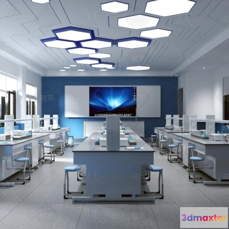 1580654 - Interior 3D Model of Laboratory - 3D Scene - 014 3D Max