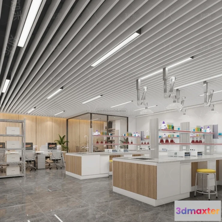 1580666 - Interior 3D Model of Laboratory - 3D Scene - 020 3D Max